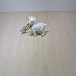 Heavenly Blessings Christmas Tree Nativity Collection Goat Figurine White